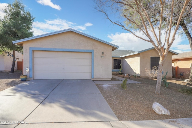 ranch-style house with a garage