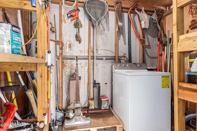 utility room featuring washer / dryer