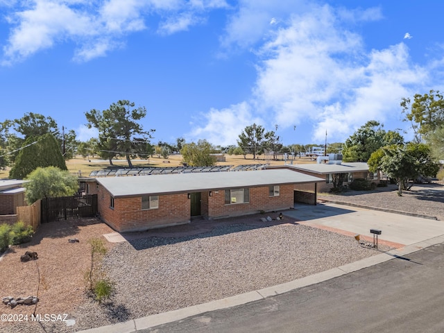 view of ranch-style house