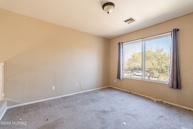 view of carpeted empty room