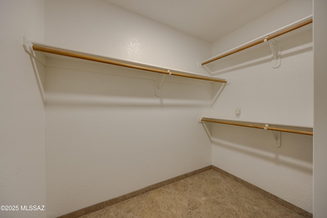 spacious closet with carpet flooring