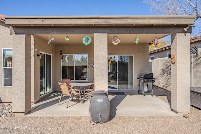 exterior space with grilling area