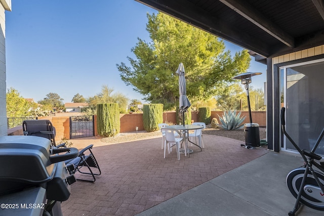 view of patio / terrace with grilling area