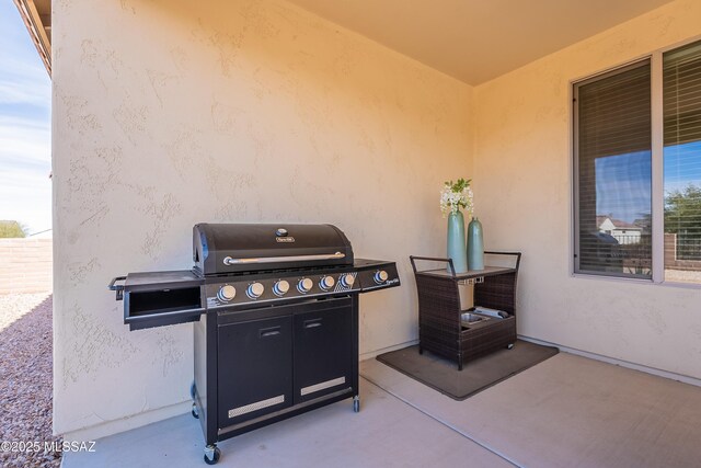 view of patio / terrace featuring area for grilling