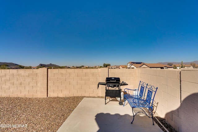 view of patio featuring grilling area