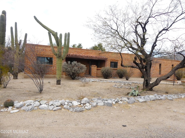 view of front of home