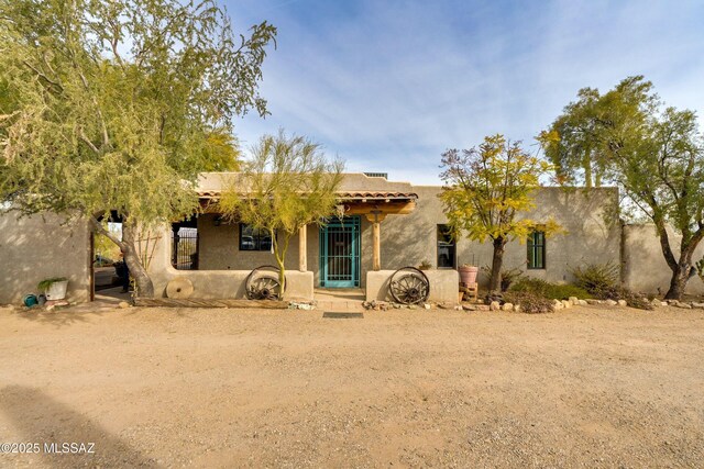 view of pueblo-style house