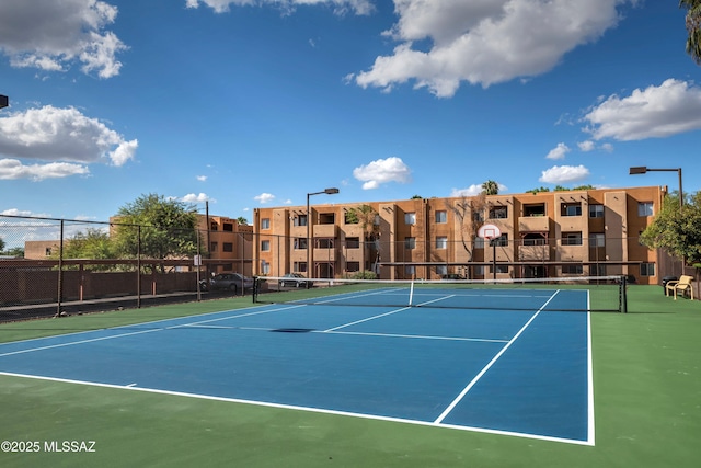 view of tennis court