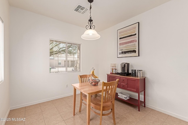 view of dining room