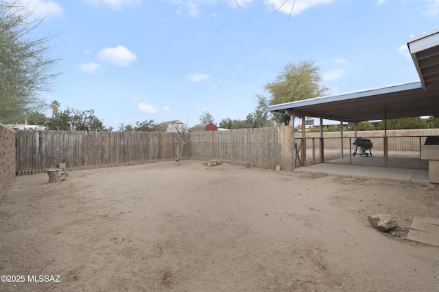 view of yard featuring a patio