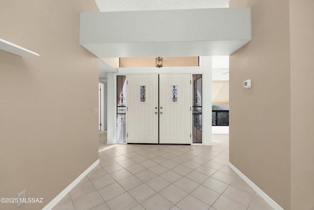 view of tiled entryway