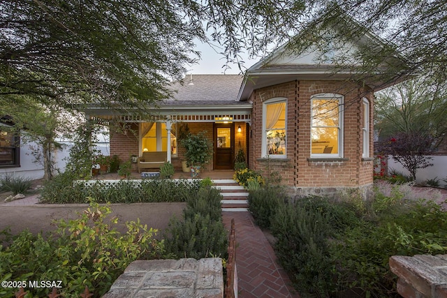 view of front of home featuring a porch