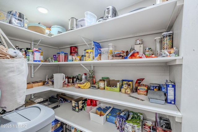 view of pantry