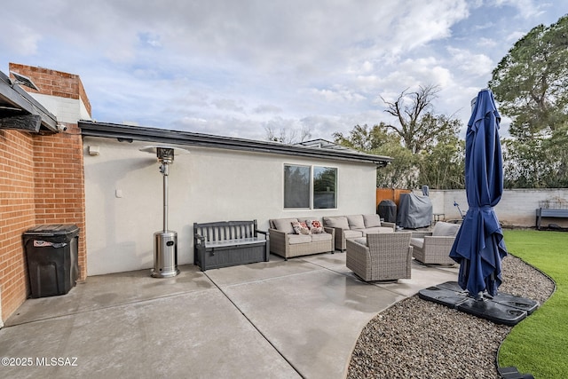 view of patio / terrace featuring outdoor lounge area