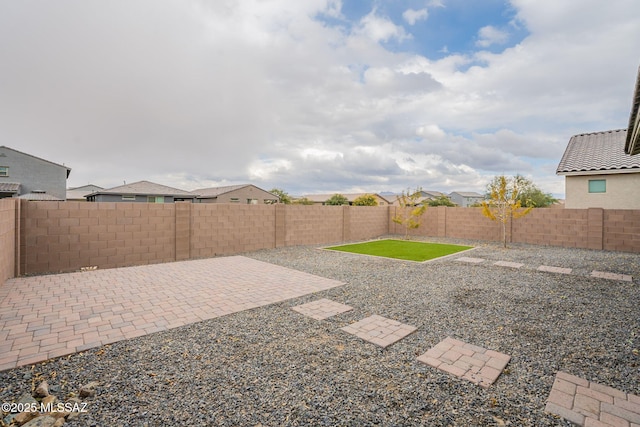 view of yard featuring a patio