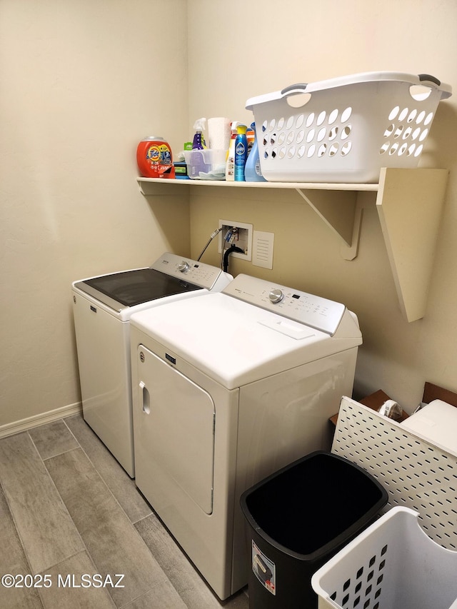 laundry room featuring washer and dryer