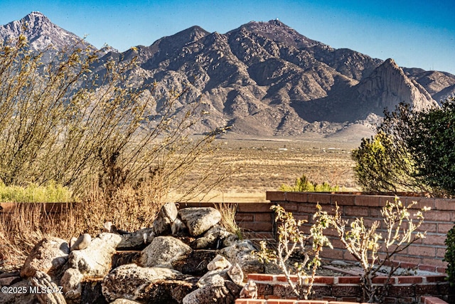 view of mountain feature