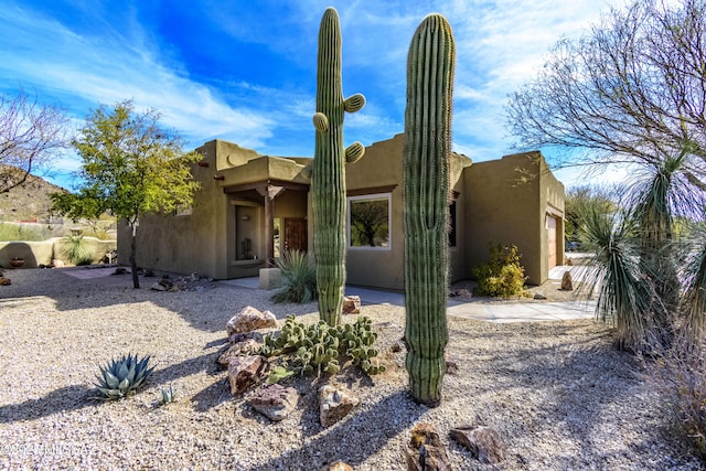 view of pueblo-style house