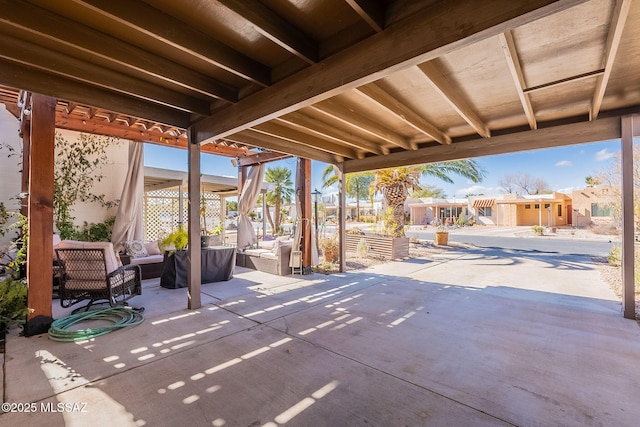 view of patio / terrace with an outdoor hangout area