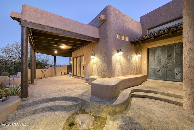 view of patio / terrace with fence