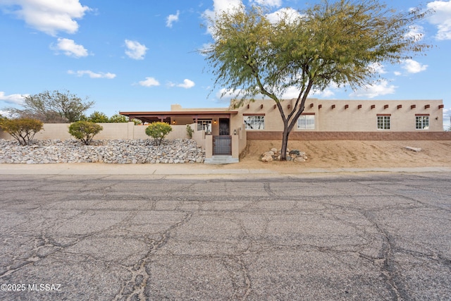 view of pueblo-style home