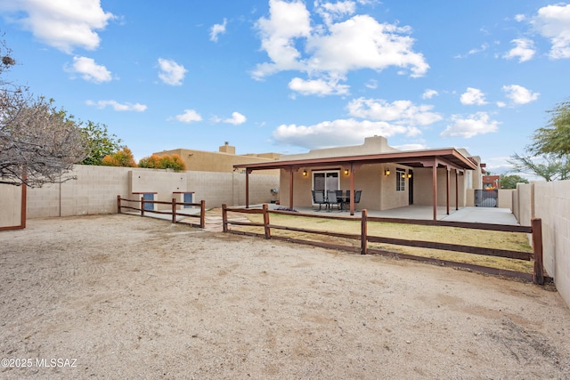 exterior space featuring a patio