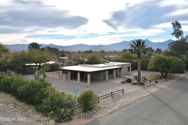 view of property's community with a mountain view