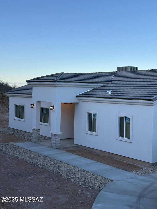 view of rear view of property