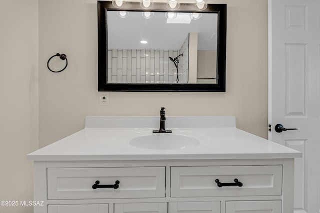 bathroom featuring vanity