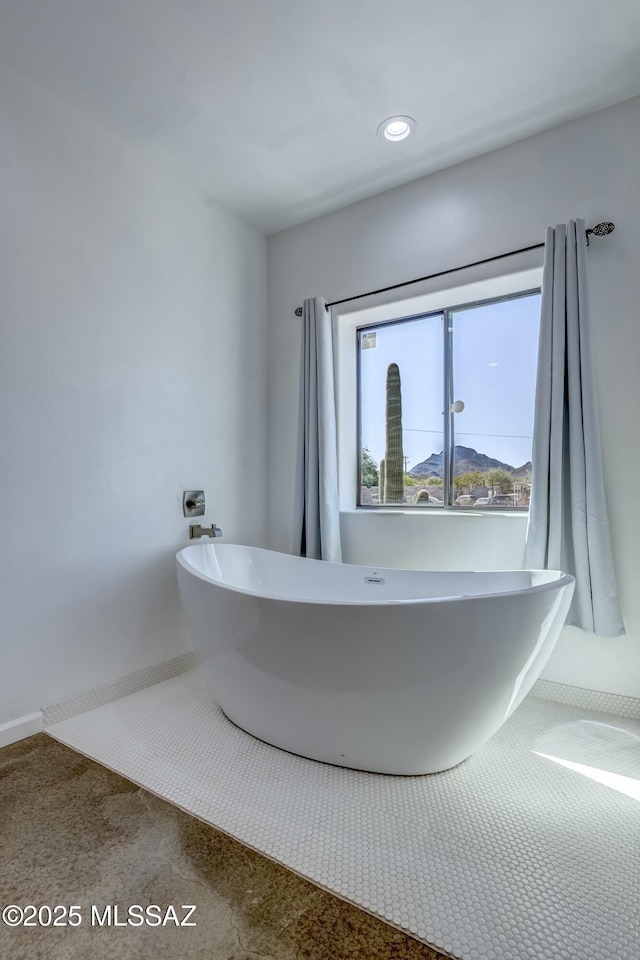 bathroom featuring a bathing tub