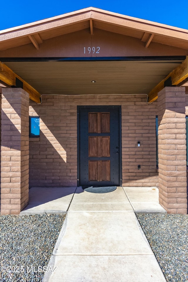 view of entrance to property