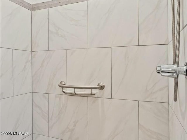 room details with tiled shower