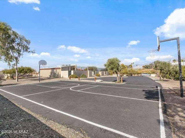 view of basketball court