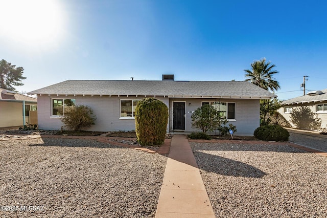 view of ranch-style house