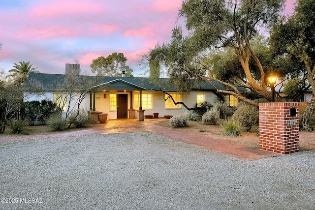 view of front of home