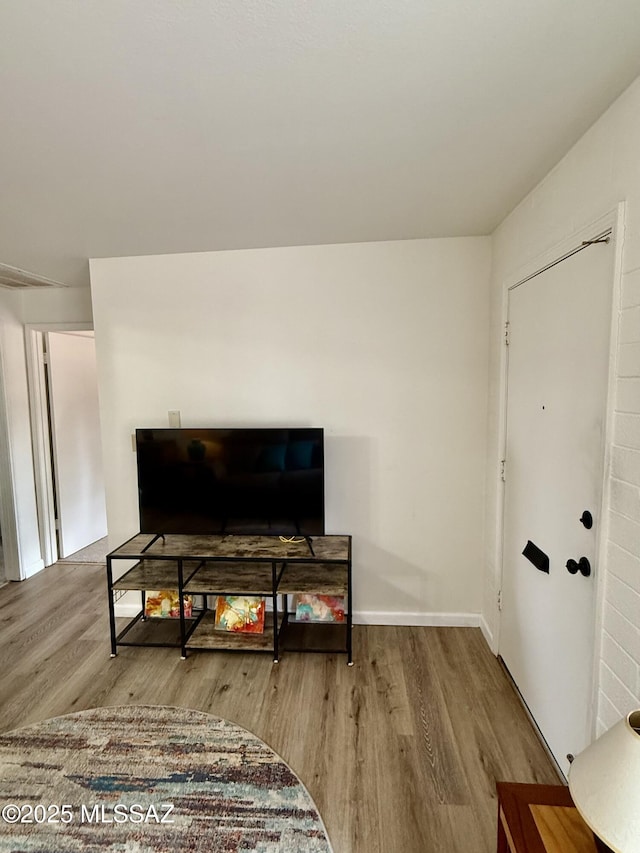 interior details with wood finished floors