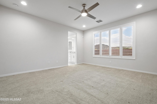8270 W Spaulding St, Tucson, AZ 85743 - carpeted empty room with a ceiling fan, recessed lighting, and baseboards