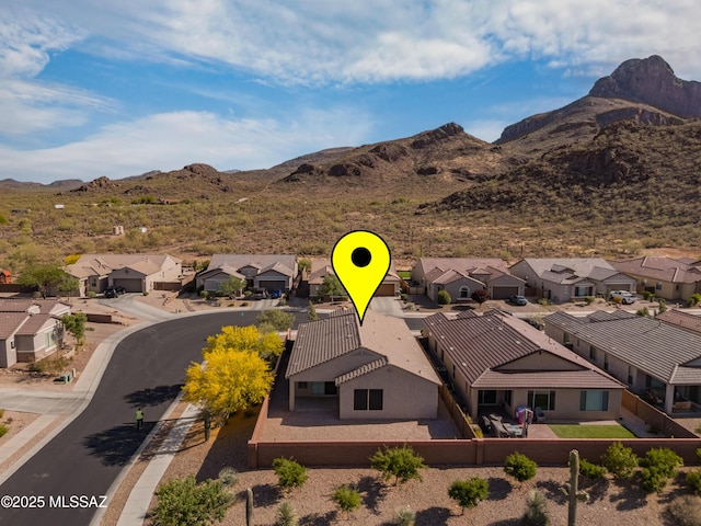 8270 W Spaulding St, Tucson, AZ 85743 - aerial perspective of suburban area with a mountainous background