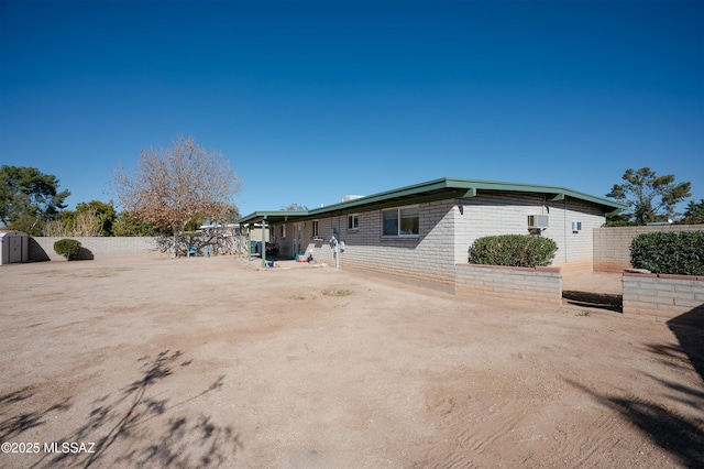 back of house featuring a patio area