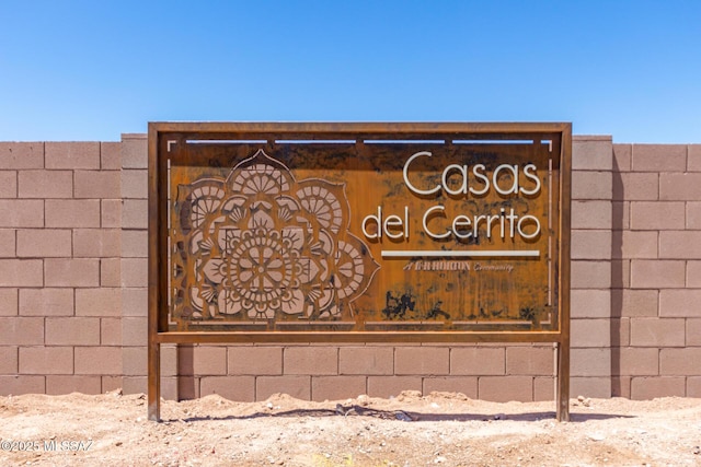 view of community / neighborhood sign