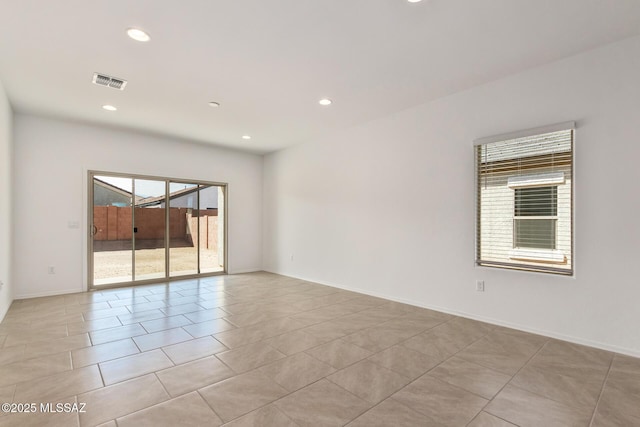 view of tiled empty room