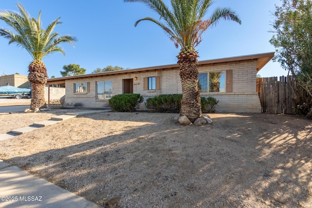 view of ranch-style house