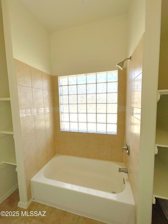 bathroom featuring bathtub / shower combination