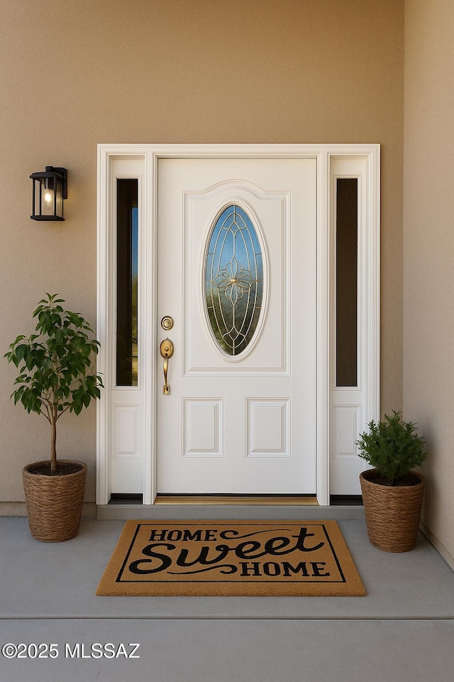 533 N Kino Springs Dr, Nogales, AZ 85621 - entrance to property featuring stucco siding