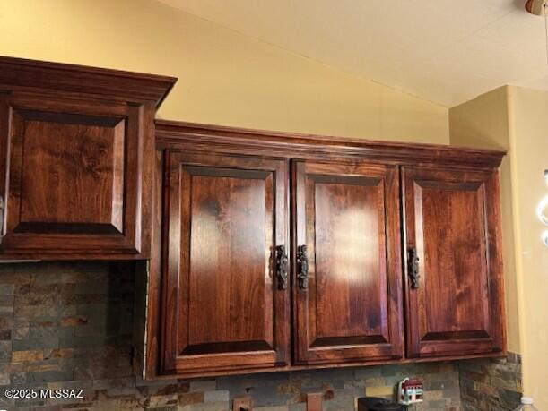 interior details featuring tasteful backsplash