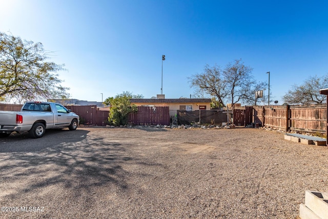 exterior space featuring fence