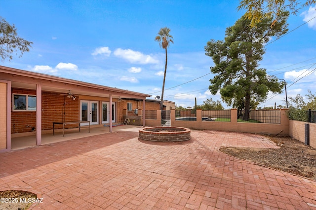 view of patio / terrace with french doors