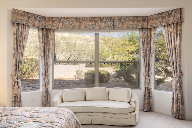 bedroom featuring carpet flooring