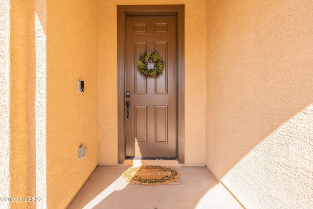 view of entrance to property