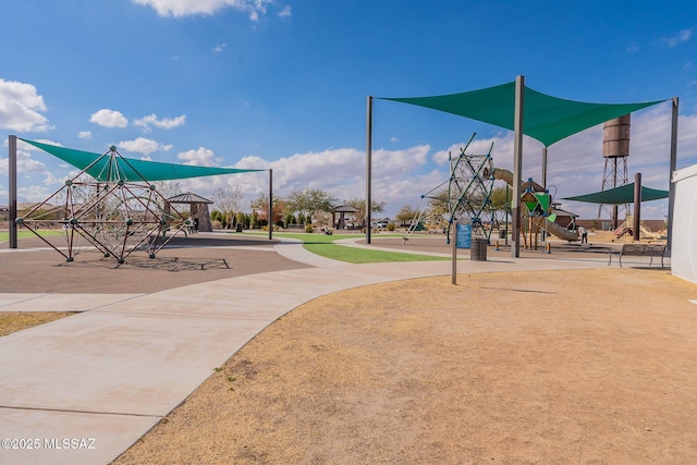 view of home's community featuring a playground